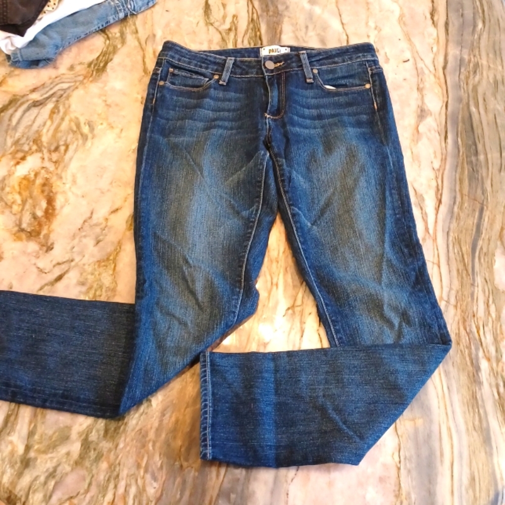 Paige Skyline Ankle Peg Jeans Size 27